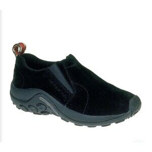 Merrell Women's 7 M Jungle Moc Slip-On Shoe in Midnight Black